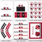 Little Red Ladybug Printable Baby Shower Party Package #A177