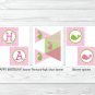 Preppy Pink Whale Printable Birthday Party Package #A205