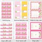 Girl Frog Dragonfly Garden Printable Baby Shower Party Package #A209