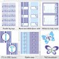Lavender Butterfly Garden Printable Baby Shower Party Package #A218