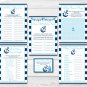 Nautical Anchor Baby Shower Games Pack - 6 Printable Games #A222