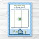 Sea Turtle Reef Printable Baby Shower Bingo Cards #A144