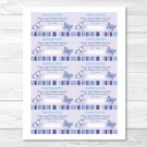 Lavender Butterfly Garden Printable Baby Shower Diaper Raffle Tickets #A218