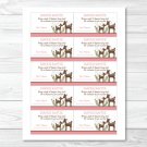 Pink Willow Deer Printable Baby Shower Diaper Raffle Tickets #A200
