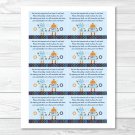 Baby Bots Robot Printable Baby Shower Book Request Cards #A228