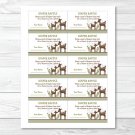 Woodland Baby Deer Printable Baby Shower Diaper Raffle Tickets #A131