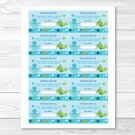 Under The Sea Octopus Whale Nautical Printable Baby Shower Diaper Raffle Tickets #A237