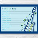 Rock Star Printable Baby Shower Wishes For Baby Advice Cards #A279