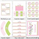 Sweet Baby Bird Printable Baby Shower Party Package #A266