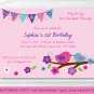 Spring Bird Printable Birthday Invitation Editable PDF #A307
