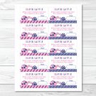 Mod Pink Turtle Mom And Baby Printable Baby Shower Diaper Raffle Tickets #A286