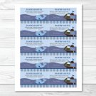 Ahoy Mate Nautical Whale Monkey Printable Baby Shower Diaper Raffle Tickets #A171