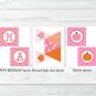 Pink Pumpkin Fall Harvest Printable Birthday Party Package #A315