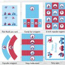Transportation Car Truck Sailboat Airplane Printable Birthday Party Package #A297