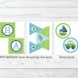 Car Truck Sailboat Plane Helicopter Printable Birthday Party Package #A301