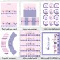 Pink Purple Butterfly Garden Printable Baby Shower Party Package #A220