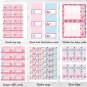 Pink Under The Sea Printable Baby Shower Party Package #A262