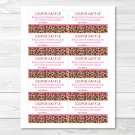 Pink Cheetah Print Printable Baby Shower Diaper Raffle Tickets #A251