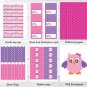Pink Owl Blossom Printable Birthday Party Package #A319