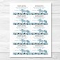 Blue Polka Dot Elephant Jungle Printable Baby Shower Diaper Raffle Tickets #A115