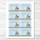 Willow Deer Blue Printable Baby Shower "Guess How Many?" Game Cards #A204