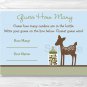 Willow Deer Blue Printable Baby Shower "Guess How Many?" Game Cards #A204