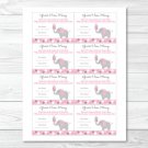 Pink Gray Polka Dot Elephant Printable Baby Shower "Guess How Many?" Game Cards #A160