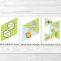 Blue Safari Jungle Animals Printable Birthday Party Package #A328
