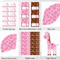 Pink Giraffe Printable Birthday Party Package #A329