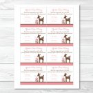Pink Willow Deer Printable Baby Shower "Guess How Many?" Game Cards #A200