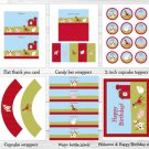 Farm Animals Barn Friends Printable Birthday Party Package #A293