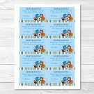 Sports Football Baseball Soccer Printable Baby Shower Diaper Raffle Tickets #A119