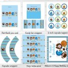 Sports All Star Football Baseball Soccer Printable Birthday Party Package #A291