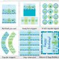 Under The Sea Octopus Turtle Nautical Printable Birthday Party Package #A334