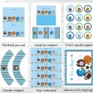 Sports All Star Football Baseball Soccer Printable Baby Shower Party Package #A119