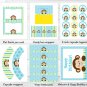 Mod Monkey Printable Birthday Party Package #A335
