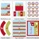 Farm Animals Printable Baby Shower Party Package #A313