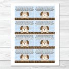 Polka Dot Puppy Dog Printable Baby Shower Book Request Cards #A116