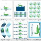 Preppy Alligator Printable Birthday Party Package #A302