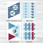 Pirate Monkey Nautical Whale Printable Birthday Party Package #A306