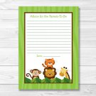 Jungle Safari Printable Baby Shower Mommy Advice Cards #A336