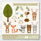 Woodland Forest Animals Clipart #A191
