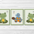 Turtle Frog Snail Nursery Wall Art Printable #A360