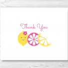 Pink Lemonade Thank You Card Printable #A303