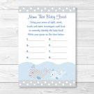 Nautical Whale Name That Baby Food Baby Shower Game Printable #A331