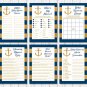 Nautical Gold Anchor Baby Shower Games Pack - 8 Printable Games #A365