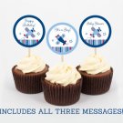 Airplane Cupcake Toppers Party Favor Tags Red And Blue Printable #A155