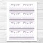 Purple & Grey Chevron Baby Shower Book Request Cards Printable #A370