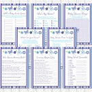 Lavender Butterfly Garden Baby Shower Games Pack - 8 Printable Games #A218