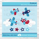 Airplane Stars & Stripes Clipart #A155